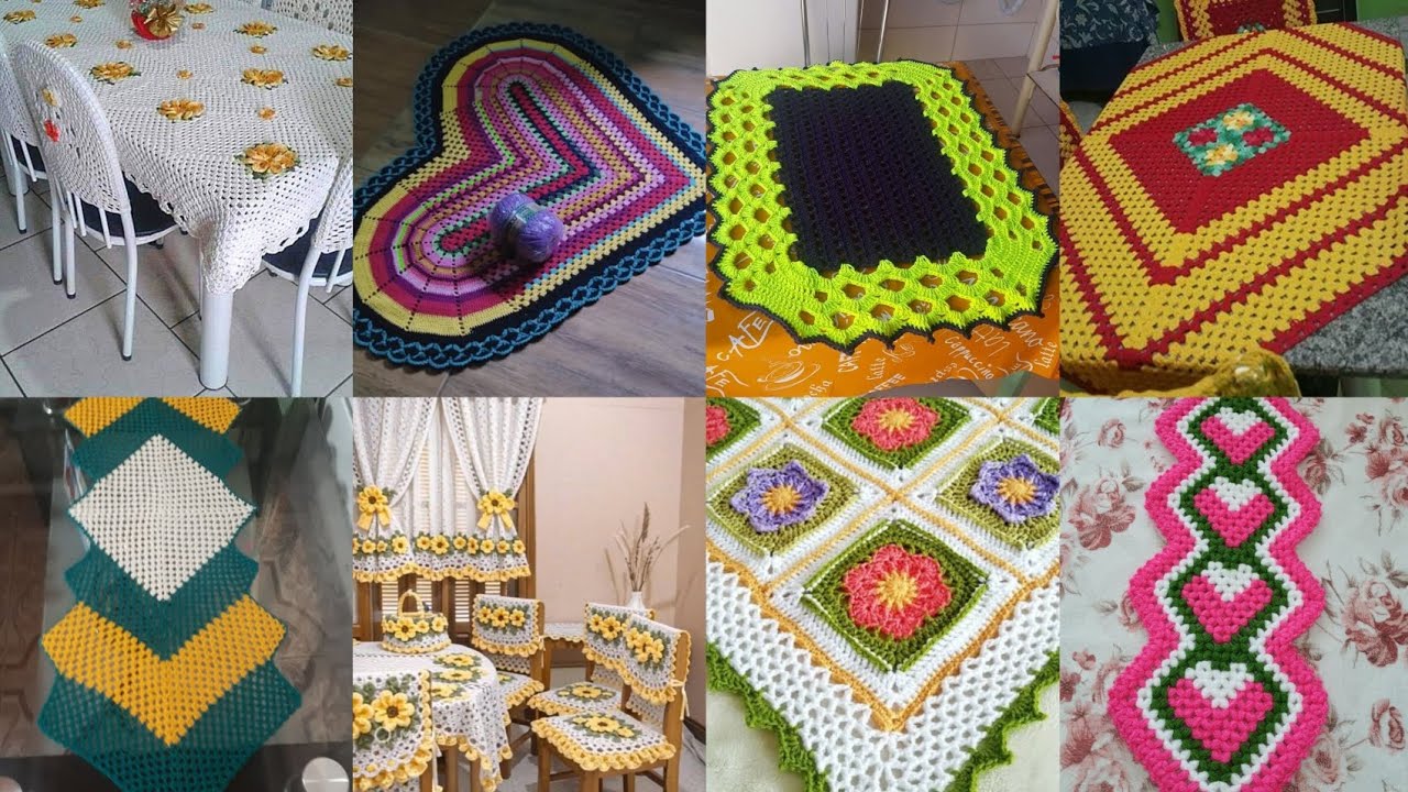 Crochet table runner and mats new design ideas 2025