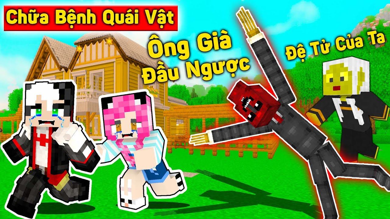 MỀU 24GIỜ CHỮA BỆNH CHO DÂN LÀNG KHÓ TÍNH TRONG MINECRAFT*REDHOOD BẢO VỆ LÀNG KHỎI ÔNG GIÀ ĐẦU NGƯỢC