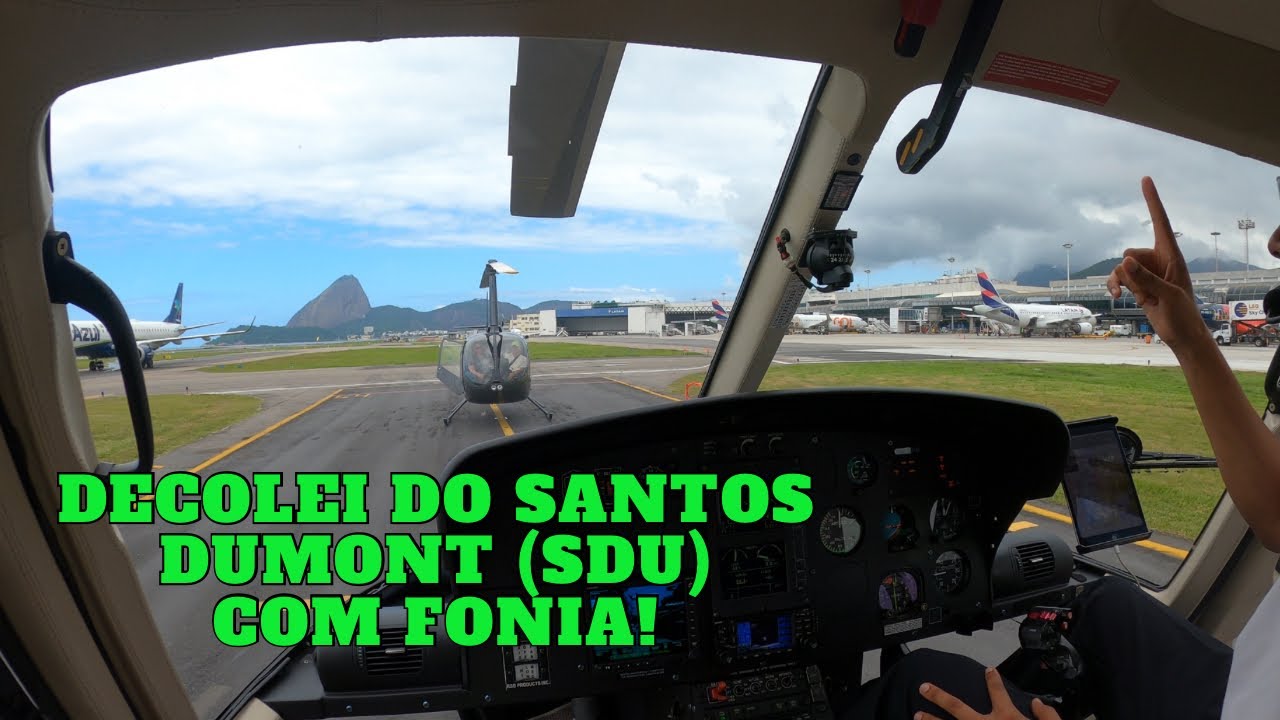 Decolando do Rio de Janeiro! Aeroporto Santos Dumont de Helicóptero. Rota praia.