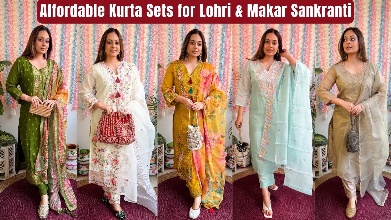 Amazon Affordable Festive Kurta Sets Haul | Designer Party Wear Kurta Set | Mahima Giri