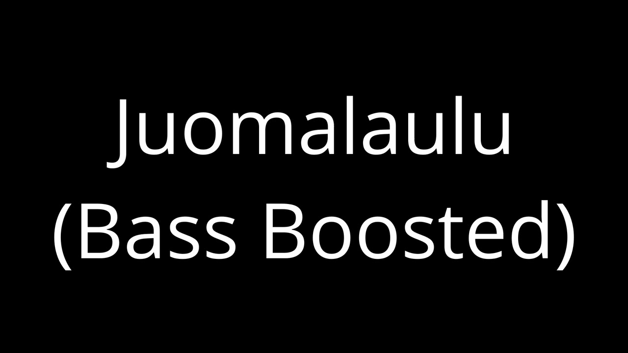 Juomalaulu - Spekti & Tasis (Bass Boosted)