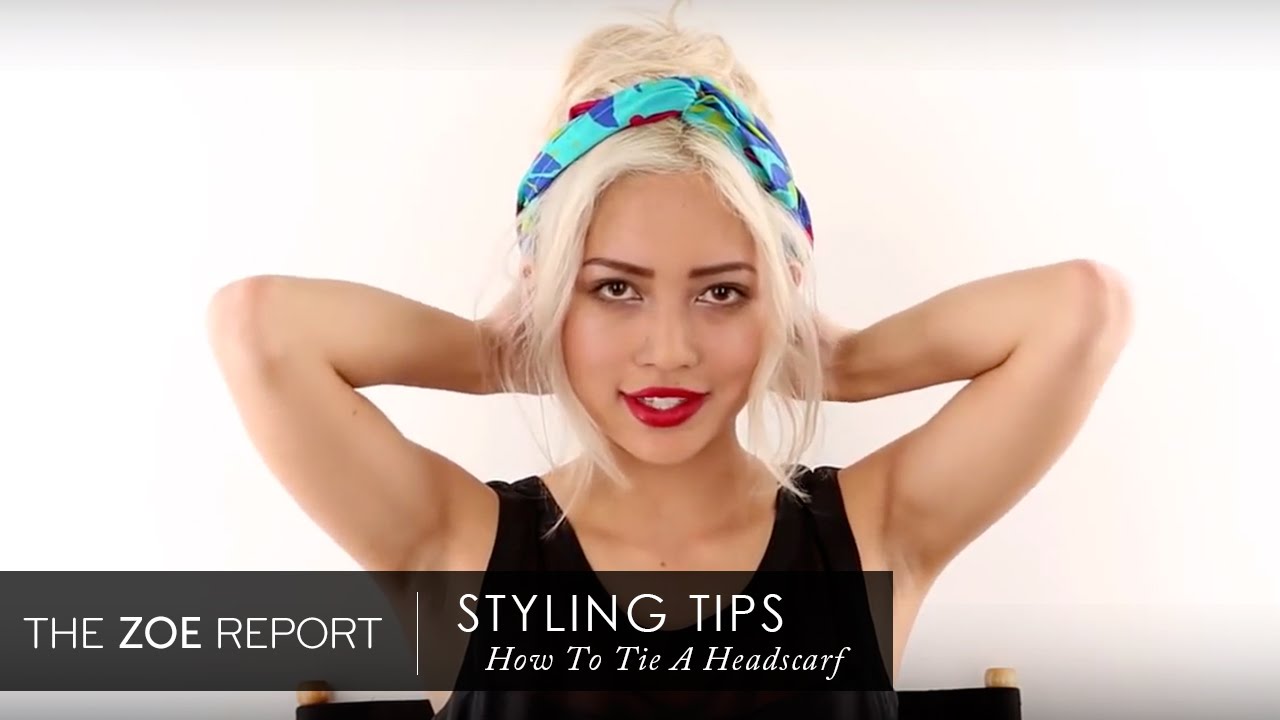 Amy Pham Shows Us How To Tie A Headscarf | The Zoe Report by Rachel Zoe