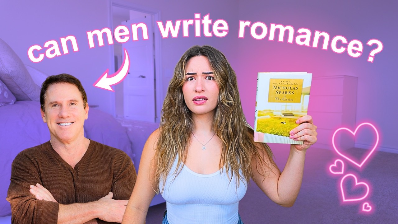 reading a romance written by a MAN!