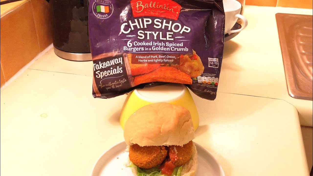 Ballineen Chip Shop Style 6 Cooked Irish Spiced Burgers | Farmfoods | Food Review