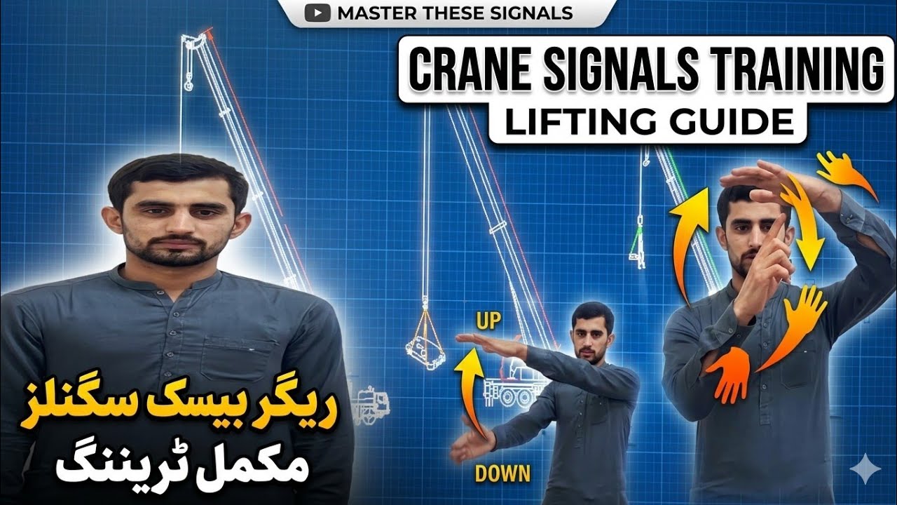 Rigging signals training/Crane signals/lifting training videos/ریگر بیسک سگنلز/Rigger Hands signals