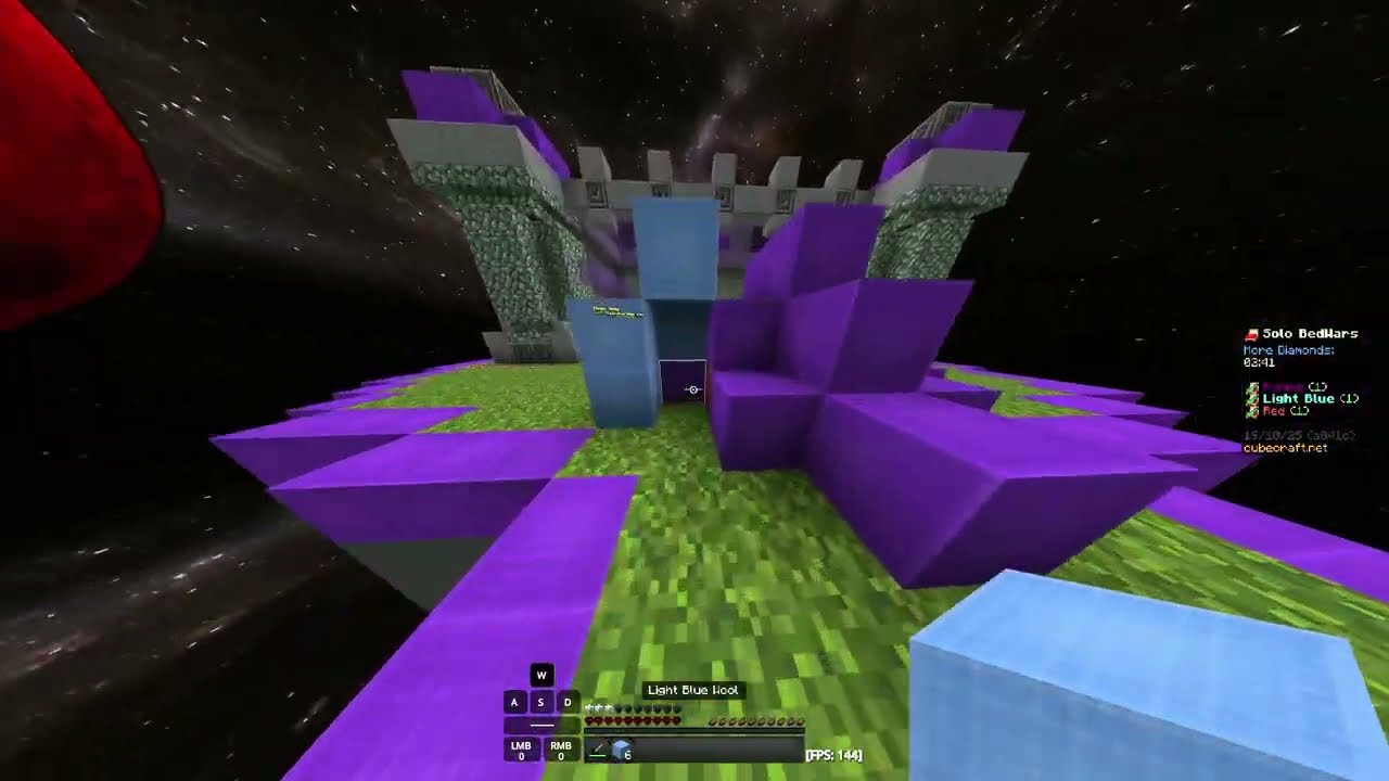 Cubecraft Bedwars Gameplay.