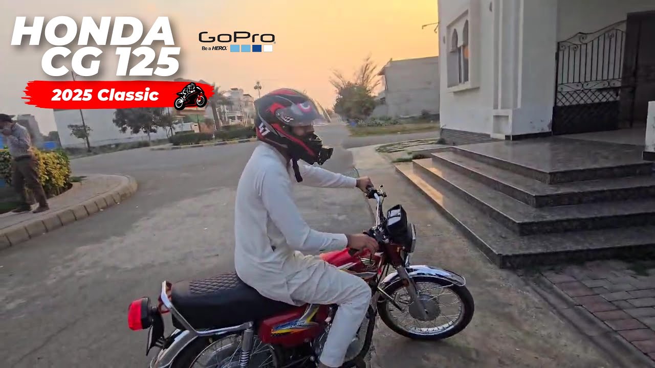 Going for Namaz and Riding in Zee Gardens GoPro going on 125