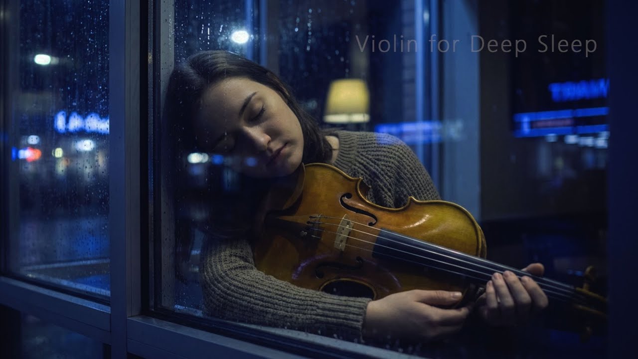 🌙 Violin Sleep Music for Deep Relaxation 🎻 | Soft Night Instrumental to Calm Thoughts and Sleep