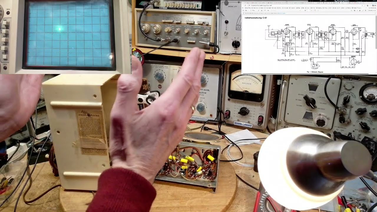 Видео № 13 о канадском ламповом радиоприемнике General Electric C67 — появился еще один злодей!