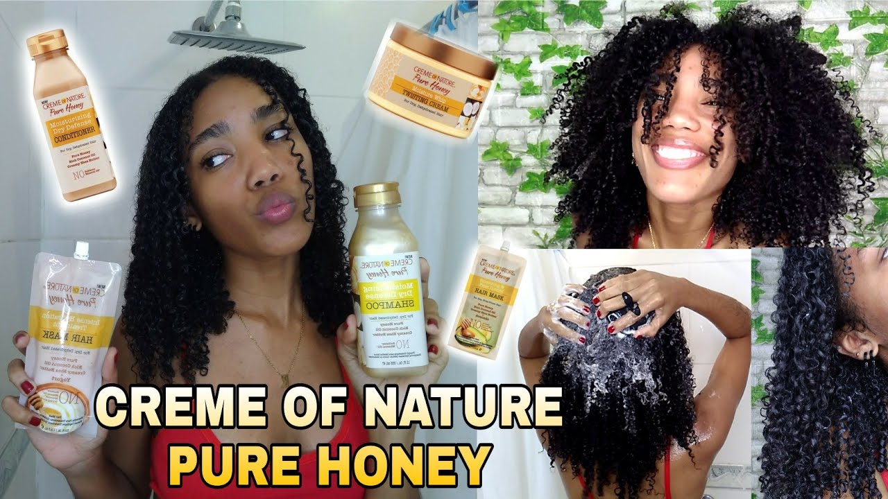 PROBANDO CREME OF NATURE PURE HONEY ¿Valen la pena? |PRODUCTOS PARA PELO AFRO RIZADO |Rachell Santos
