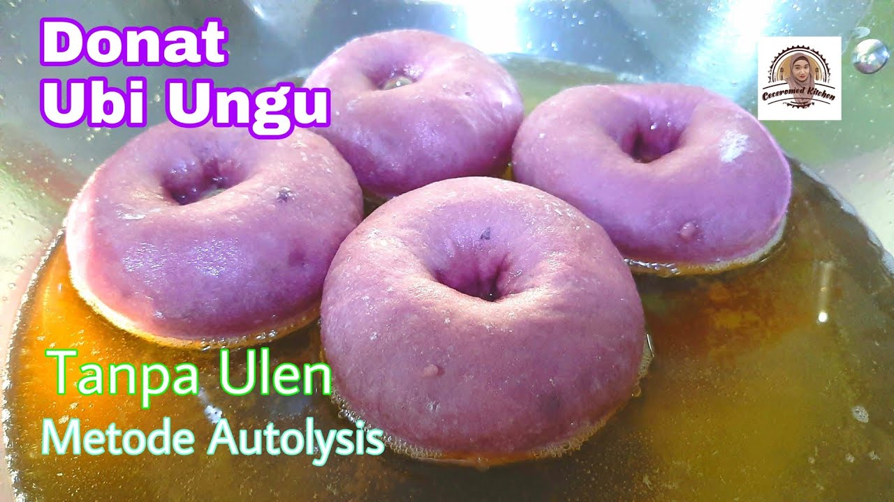 Empuk Parah, Donat Ubi Ungu Tanpa Ulen dengan Metode Autolysis