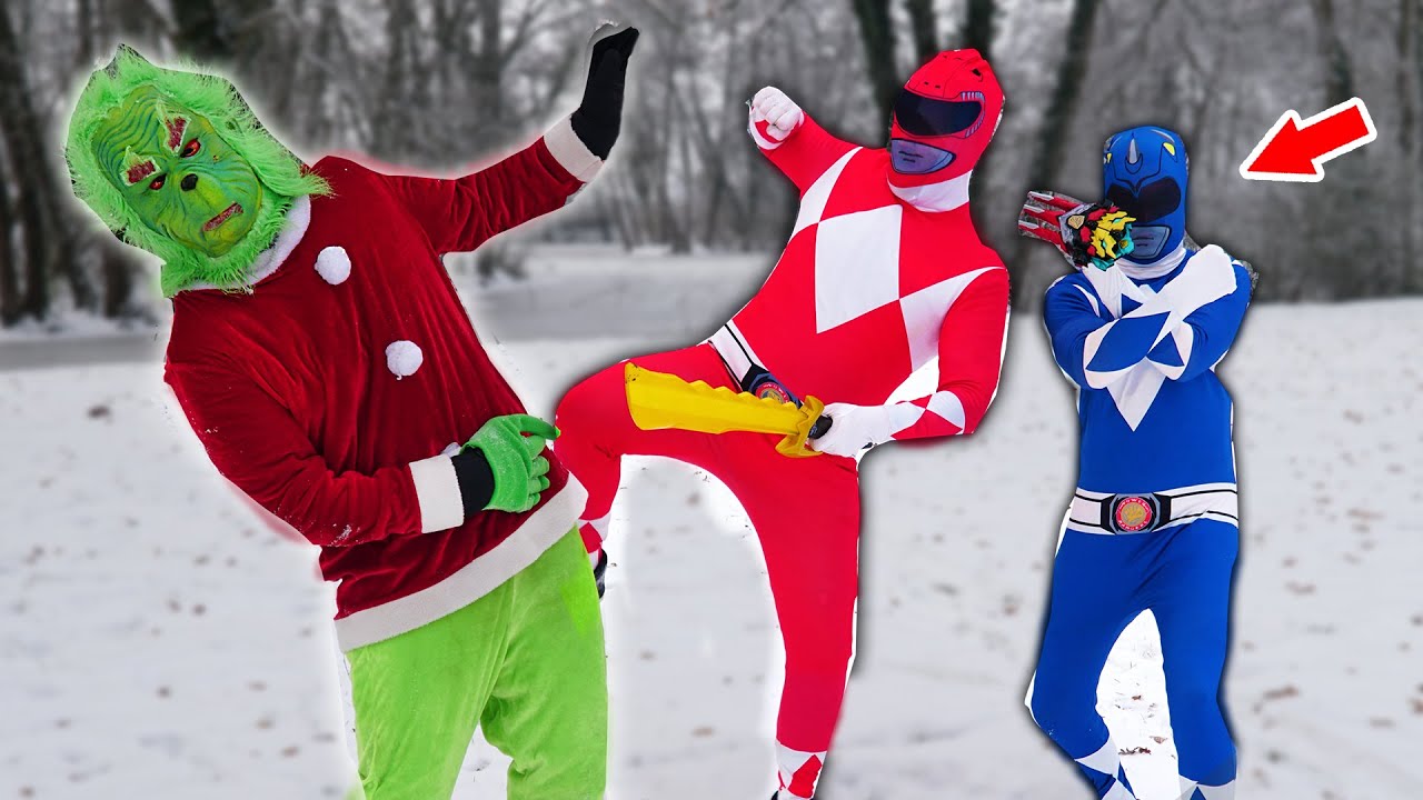 WASWIR sind POWER RANGERS um 3 UHR MITTAGS gegen GRINCH an WEIHNACHTEN !!