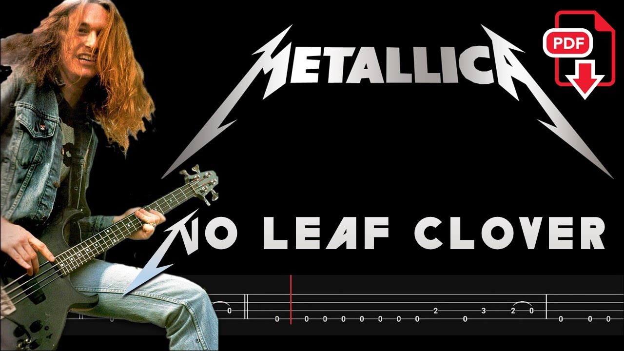 Metallica - No Leaf Clover (🔴Bass Tabs | Notation) @ChamisBass #metallicabass #cliffburton #basstabs