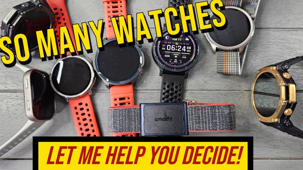 Best Amazfit Smartwatch 2026 &ndash; Ultimate Comparison (Bip 6, Active Max, T-Rex 3 Pro & More)