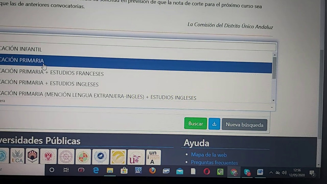 Selectividad desde Ciclos Formativos de Grado Superior