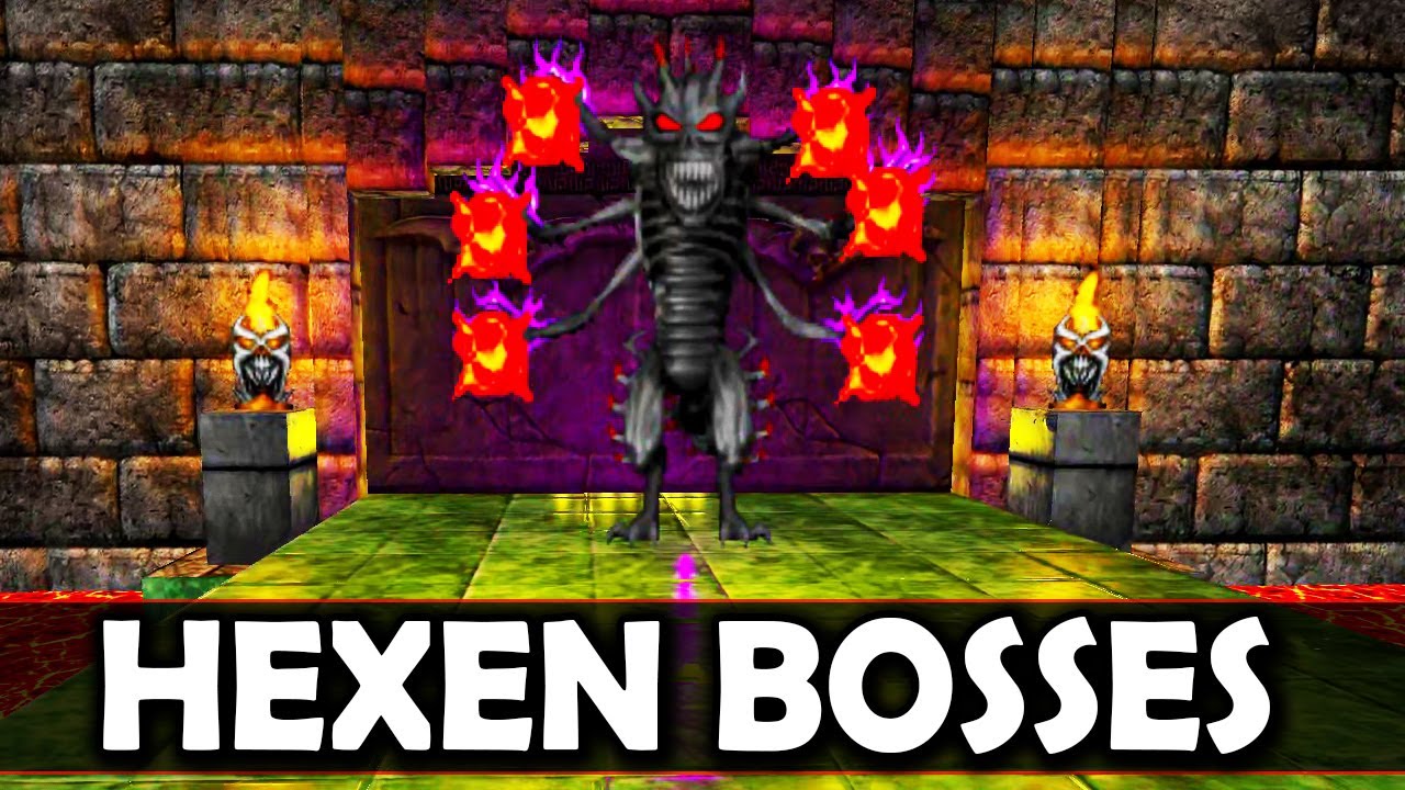 Hexen PC All Boss Battles Every Boss (Cleric)
