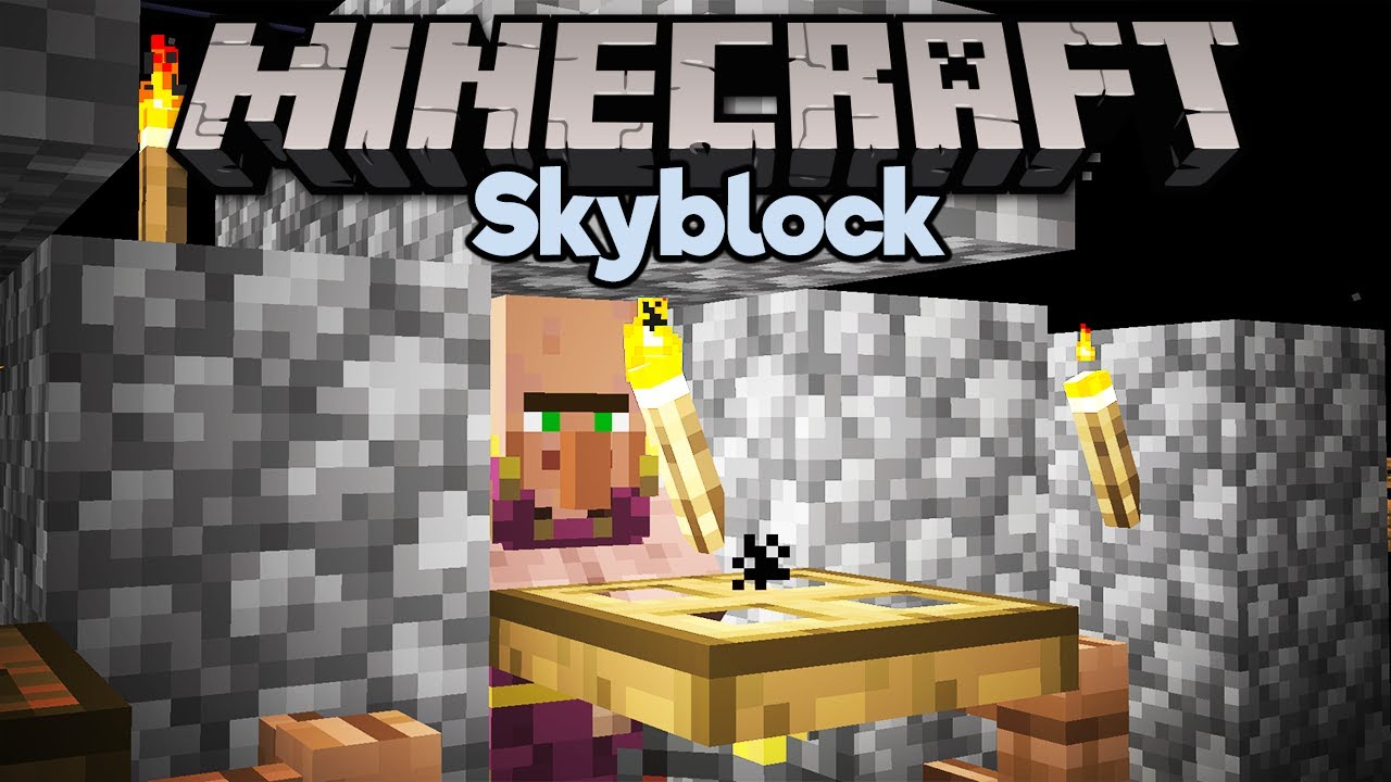Curing Zombie Villagers! ▫ Minecraft 1.15 Skyblock (Tutorial Let's Play) [Part 8]