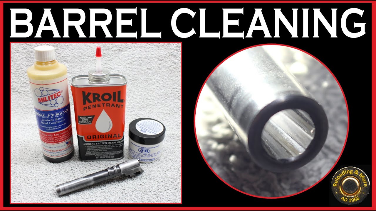 Deep cleaning of a pistol barrel. - My way of getting hard carbon and other residues out.