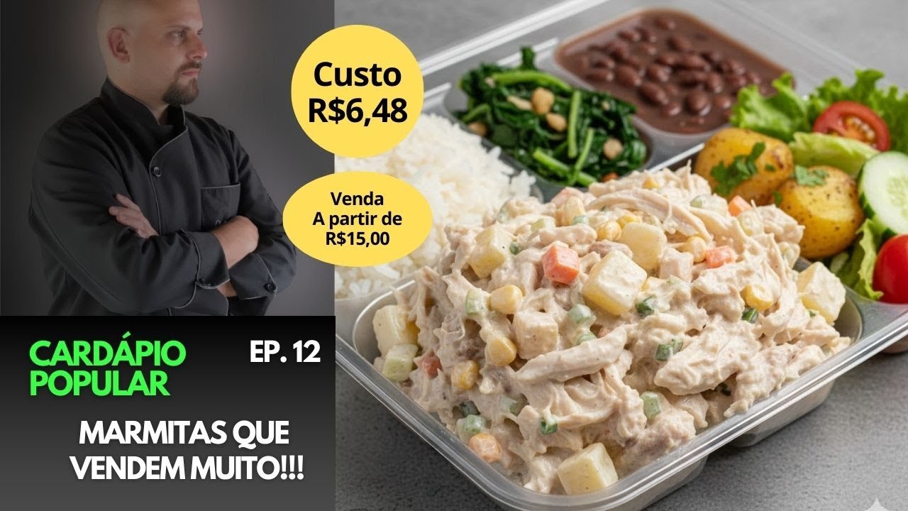 Marmita de Salpicão de Frango: Lucro Alto com Custo de R$ 6,48!