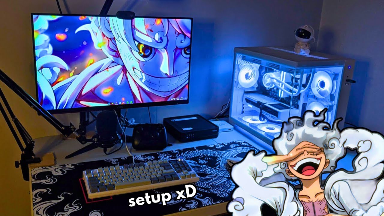 Meu setup branco em maio de 2024 e futuras mudanças