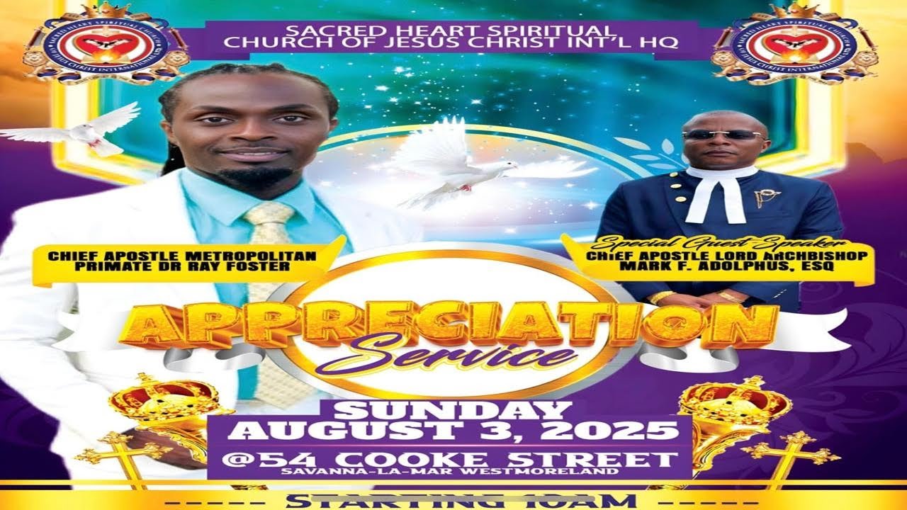 CHIEF APOSTLE MP DR RAY A FOSTER BIRTHDAY APPRECIATION SERVICE 2025 - P1 