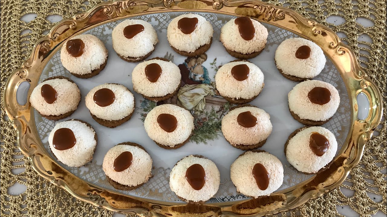 COCO PUF KURABİYE 😂😂HİNDİSTAN ÇEVİZLİ-KARAMELİ-BİSKÜVİLİ-ETİ PUF TATINDA📣COCONUT COOKİES RECİPE✅