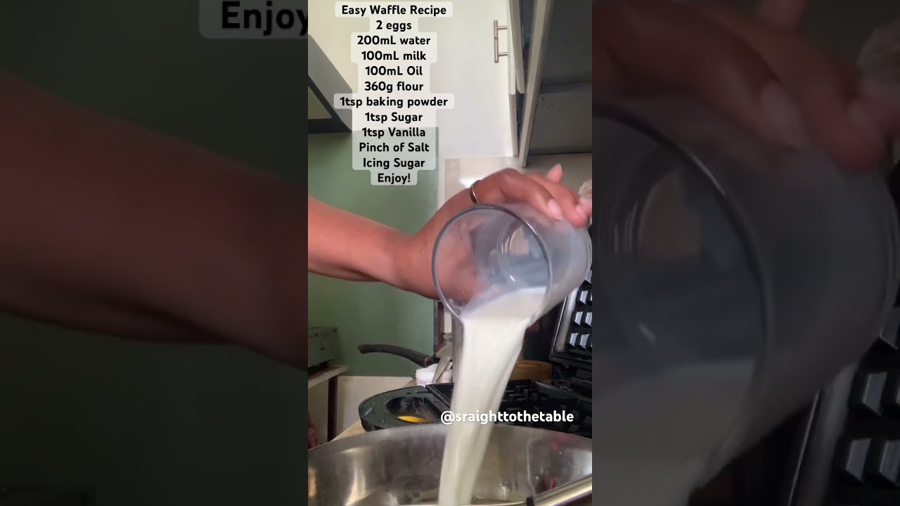 Easy waffle recipe for eve.🧇♥️ 
