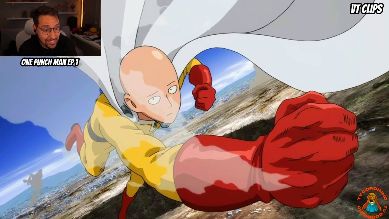 BRKK -  O HOMEM QUE DERROTA COM APENAS 1 SOCO | One Punch Man Ep 1 ( React )