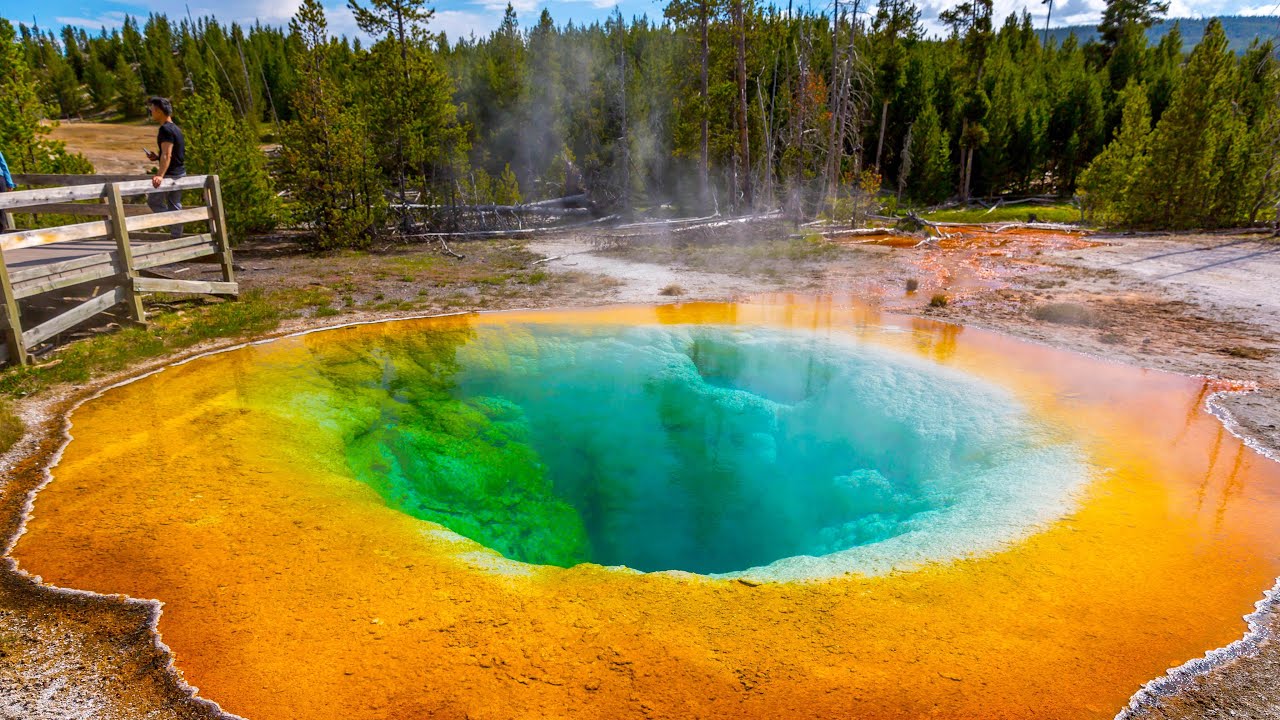 Incredible Colors of Yellowstone National Park - 4K HDR