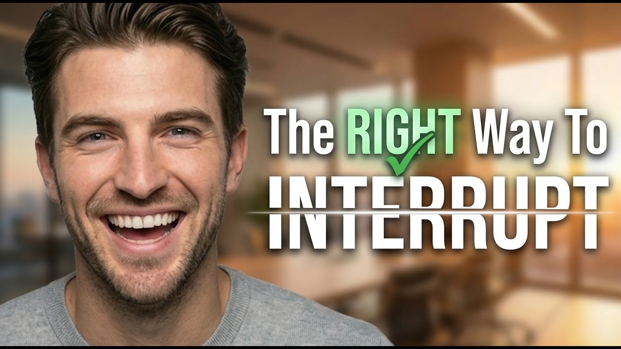 How to Interrupt Without Seeming Rude - Meetings#3