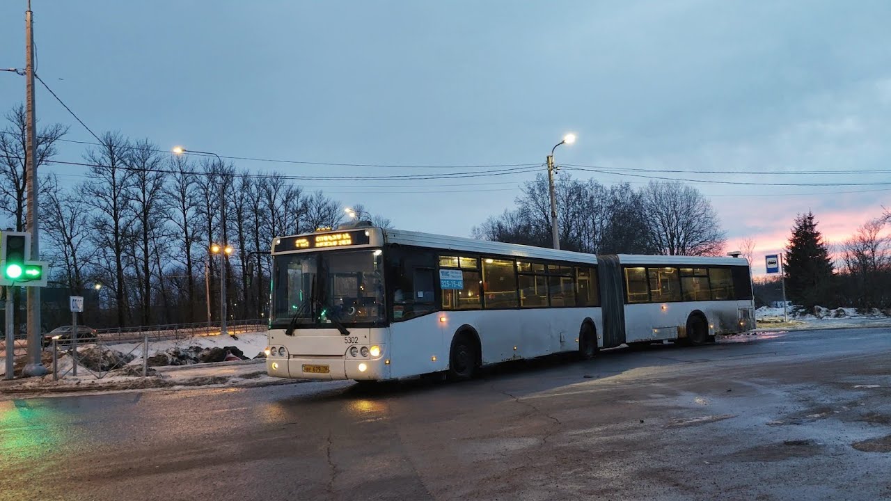 Автобус, маршрут №145(э) ЛиАЗ-6213.20 б.5302 (25.02.2024) Санкт-Петербург/Красное Село