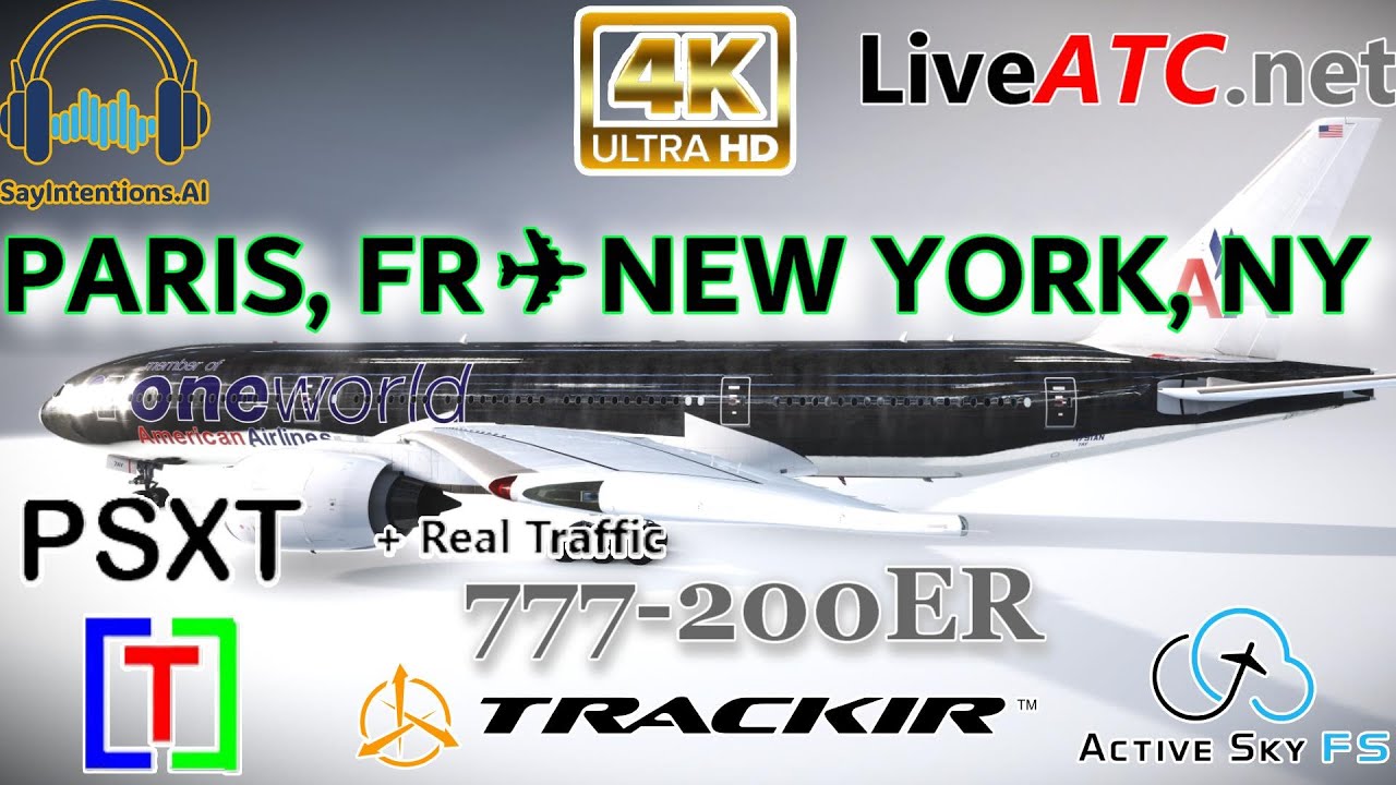 4K ULTRA HD | FULL GATE TO GATE EXPERIENCE | LFPG-KJFK | FO & CREW |