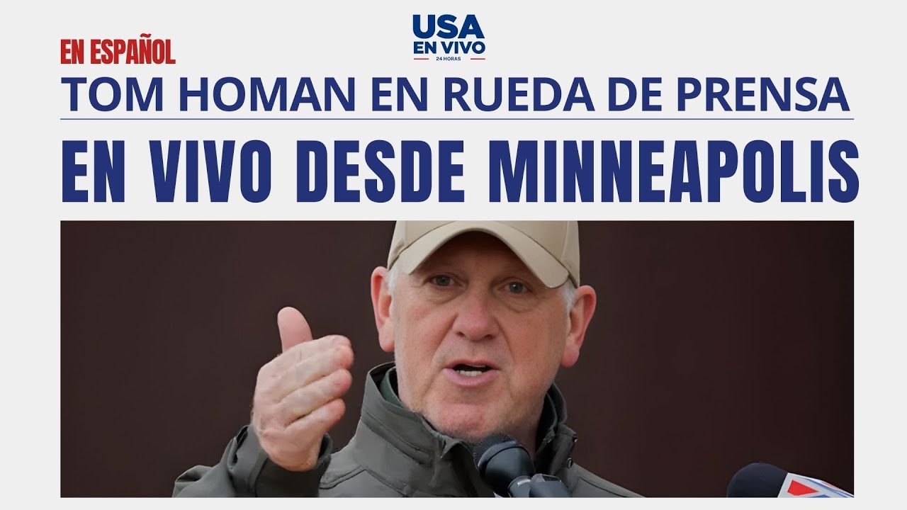 EN VIVO: El zar fronterizo Tom Homan ofrece una conferencia de prensa en Minneapolis | USA EN VIVO 🔴