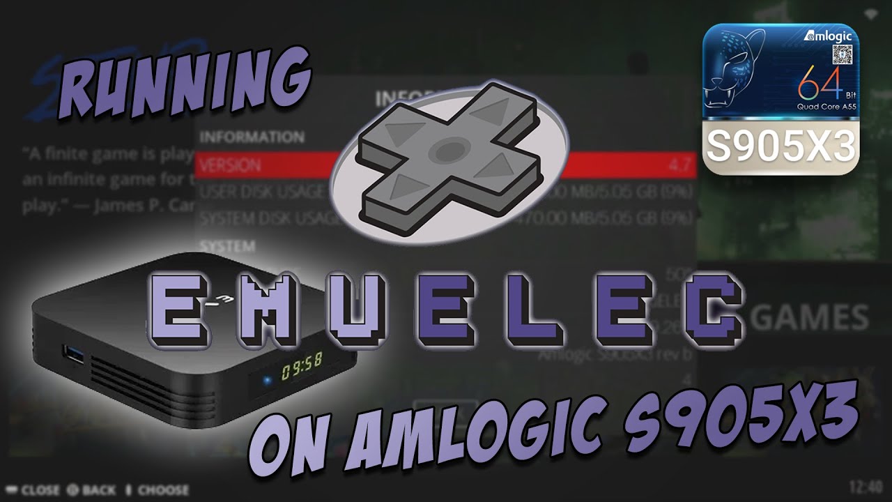 Installing EmuElec on S905x3 Android TV Box (Tanix TX3)