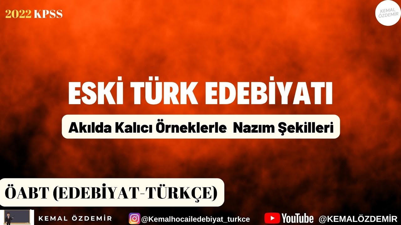 Eski Türk Edebiyatı Nazım Şekilleri