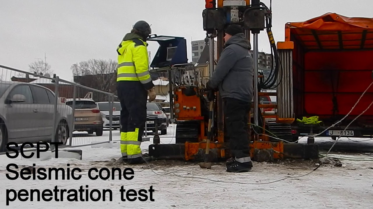Performing SCPT - Seismic cone penetration testing