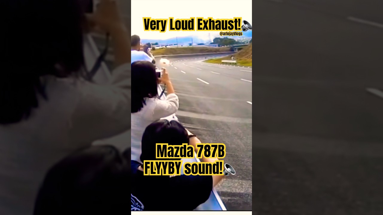Mazda 787B🇯🇵 Shifting to Rev Limit & Flyby Sound! Very loud exhaust sound!🔈