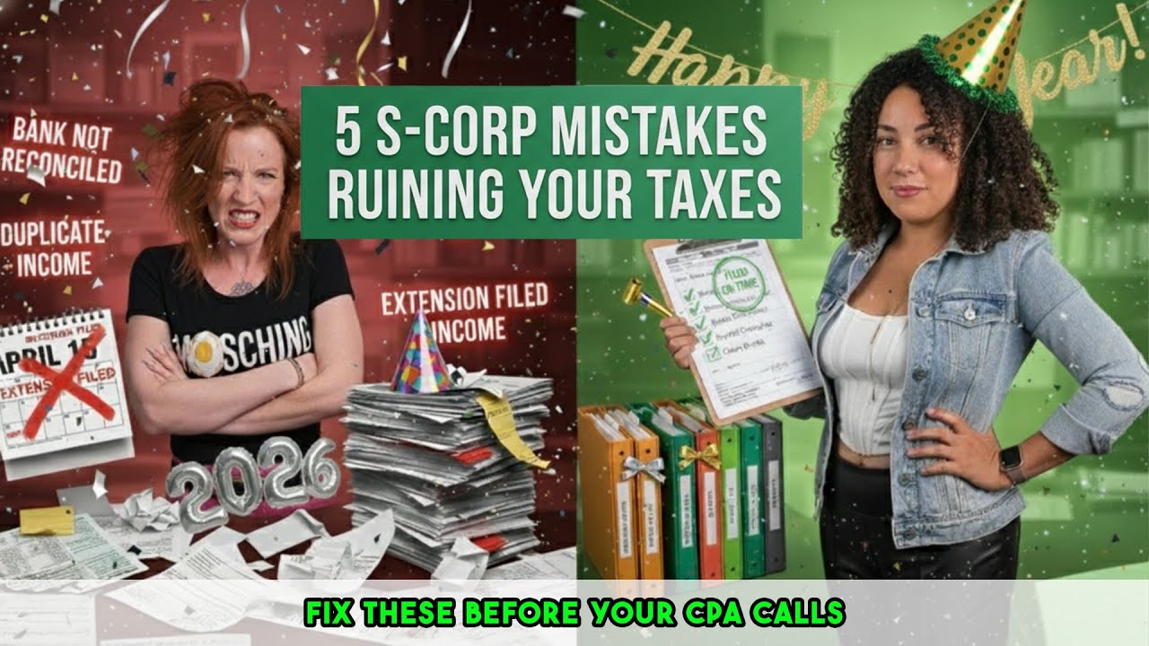 EP20 - The Great S Corp Clean-Up 5 Things To Fix Before Filing