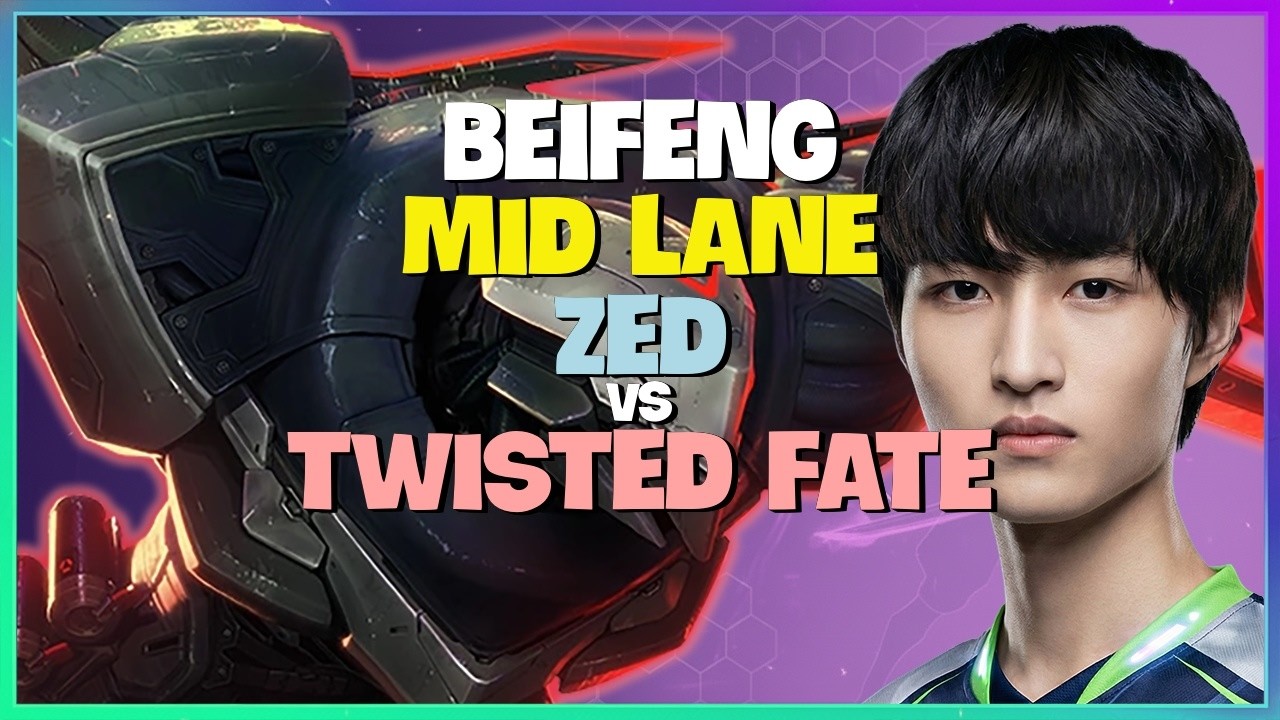 BeiFeng Zed : When He CRUSHES Twisted Fate in the CN Super Server - Engsub