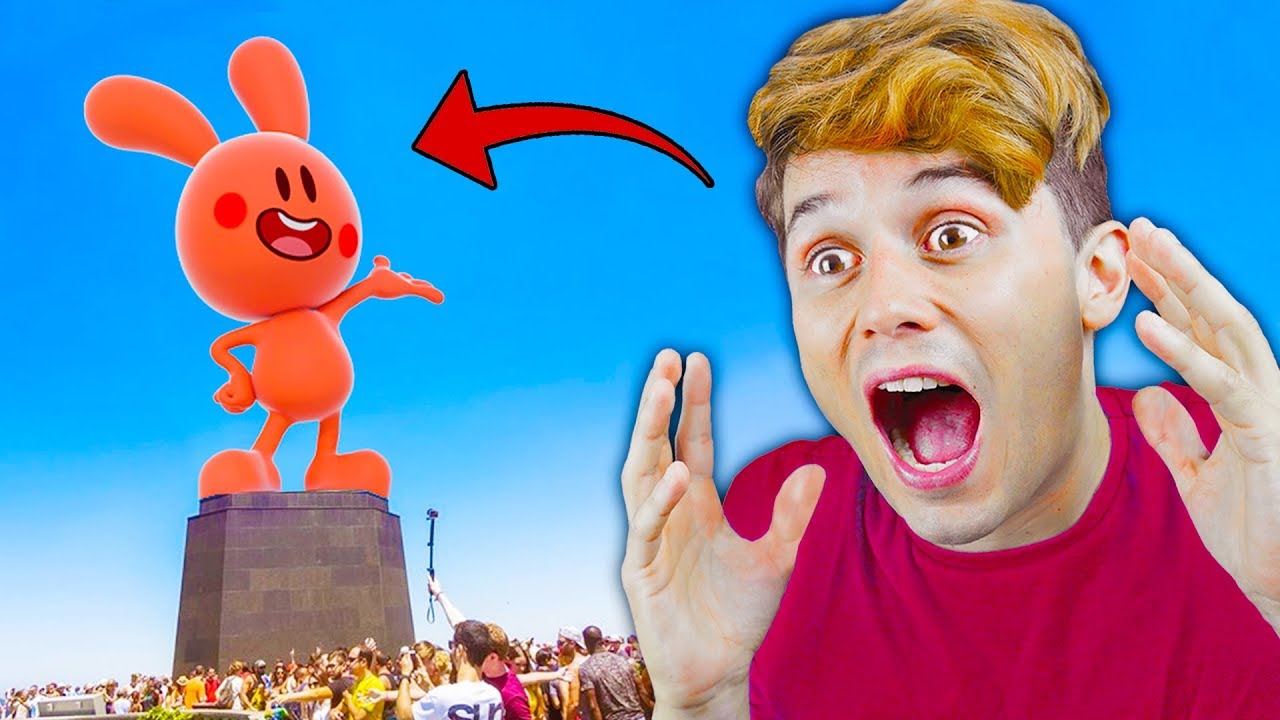 ESTÁTUA DO CUEIO GIGANTE 🐰 REAGINDO A FANARTS DA TURMA DO CUEIO