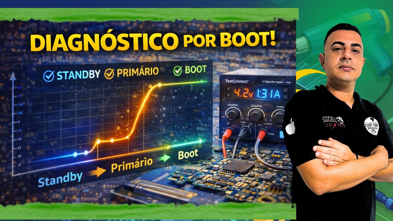 ⚡ Como Diagnosticar Falhas Pelo Pulso de Boot, Consumo Primário e Standby! Nível PROFISSIONAL