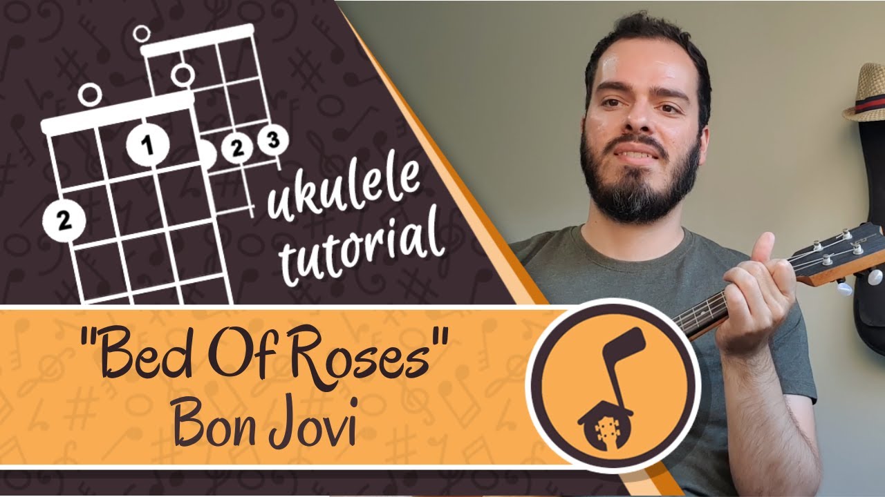 Bon Jovi - Bed Of Roses | Ukulele cover tutorial