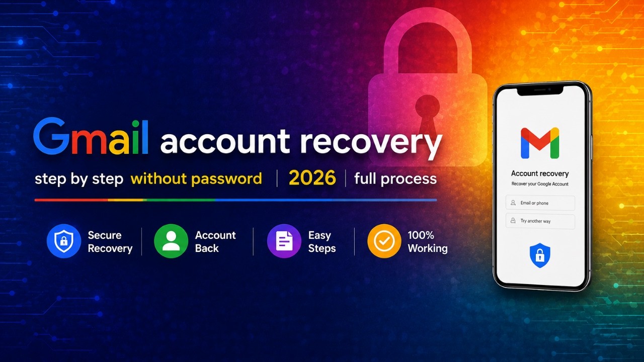 Gmail Account Recovery Step by Step Without Password 2026 New Method 💯 Working