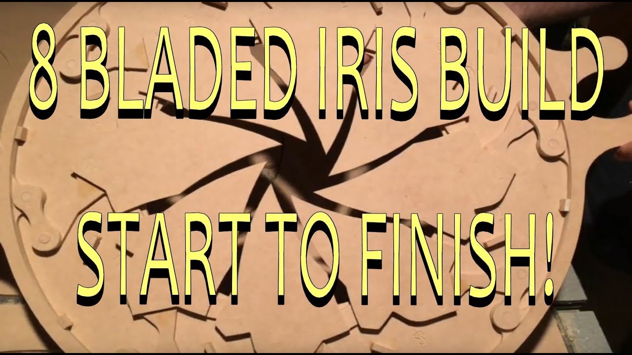 HOW TO - 8 Bladed Mechanical Iris using a CNC Router (Start to Finish)