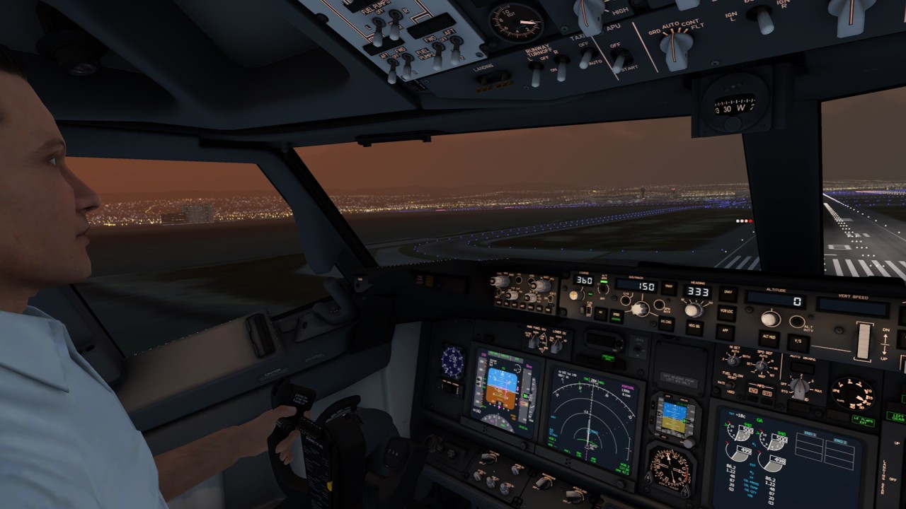 ILS Landing at San Francisco, Arrival & Approach Boeing 737 AEROFLY FS GLOBAL
