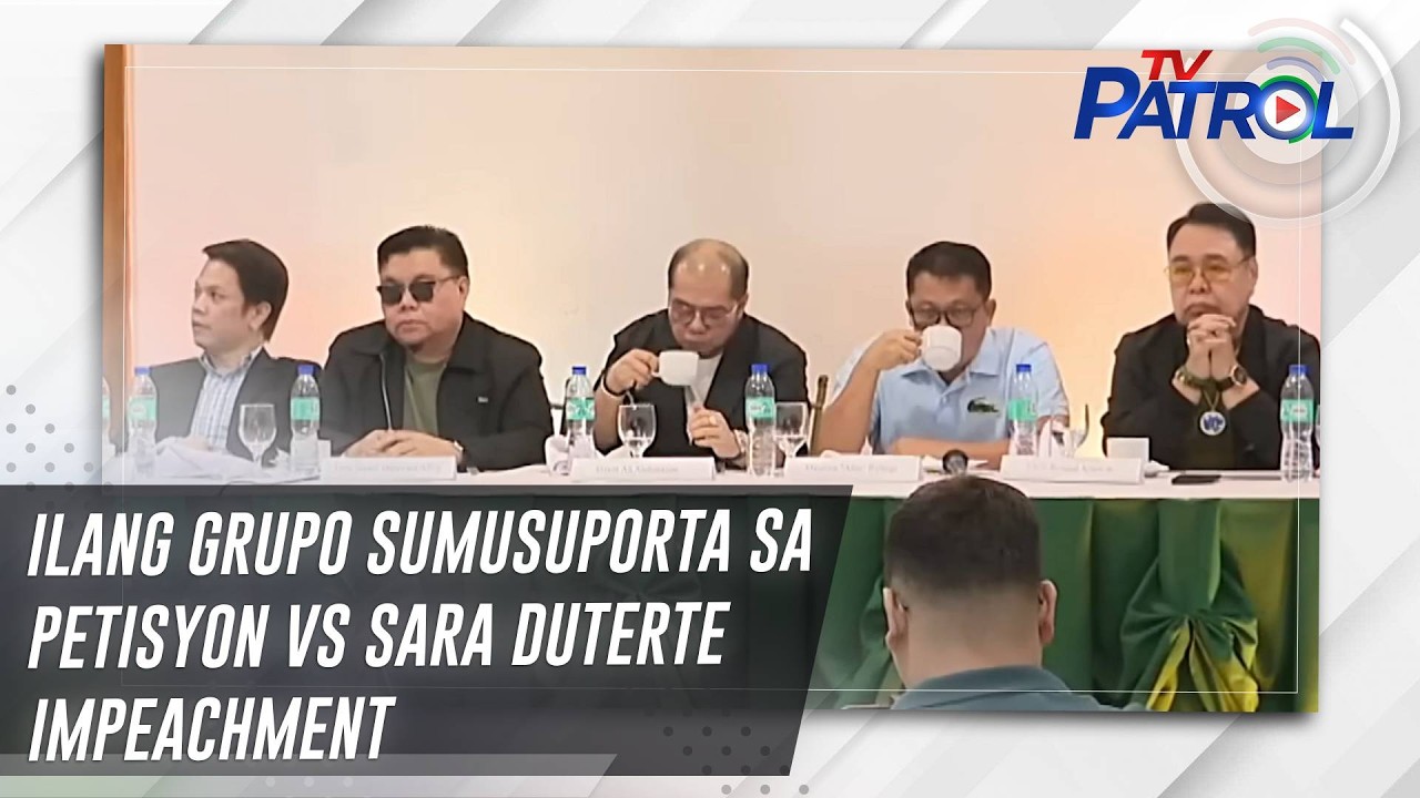 Ilang grupo sumusuporta sa petisyon vs Sara Duterte impeachment | TV Patrol