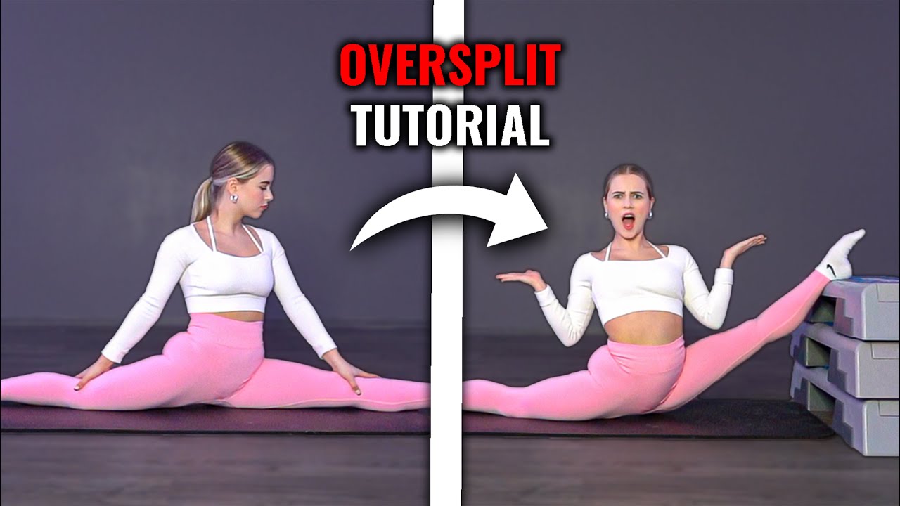 OVERSPLIT/ÜBERSPAGAT IN 12 MINUTEN LERNEN!🫣 - Itsmisabell Tutorial