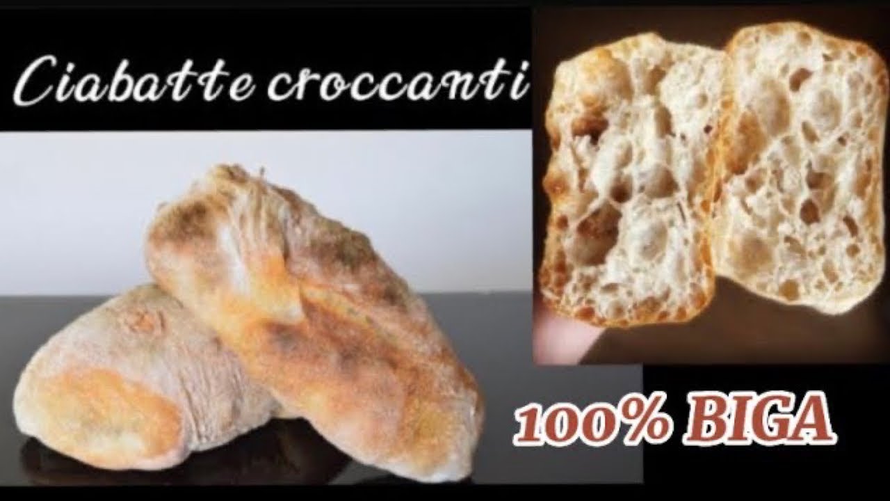 Ciabatte alveolate e croccanti ricetta con biga
