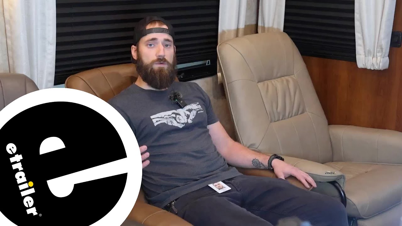 A Look at the Thomas Payne Euro RV Recliner Chair with Footrest in a 2017 Jayco Eagle Fifth Wheel