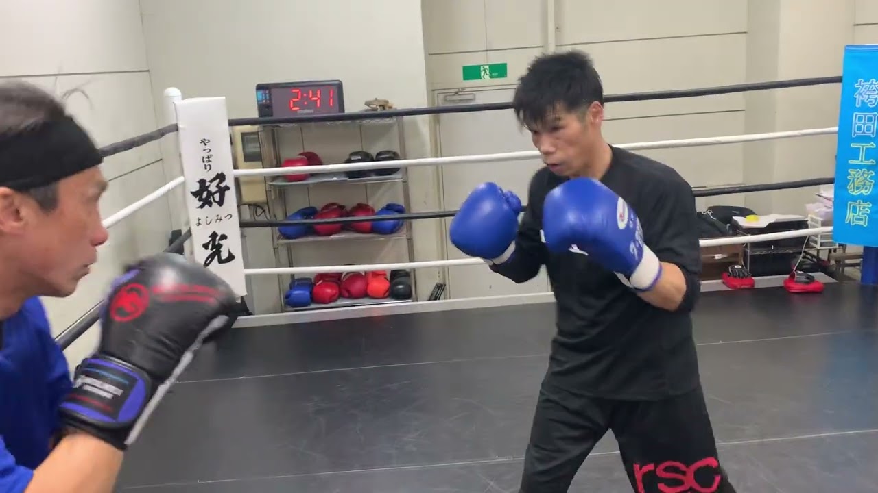 脅威の60歳vs会長　寸止めマス